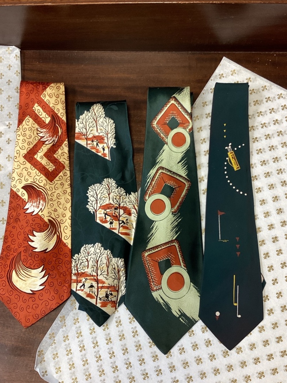 TIES Vintage Men’s - 4 ties one price - 1950s COOL